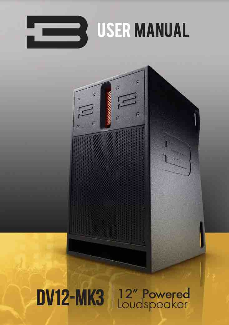 BASSBOSS DV12 MKIII Manual PDF