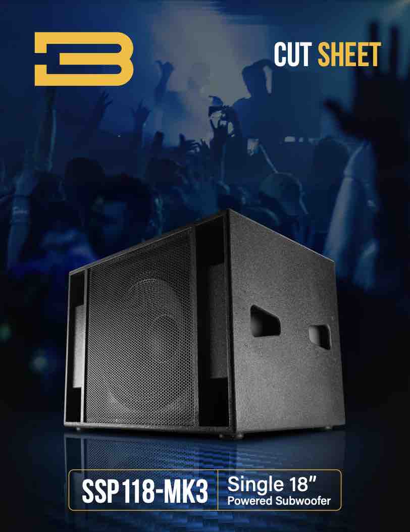 BASSBOSS SSP118 MK3 Technical Sheet PDF
