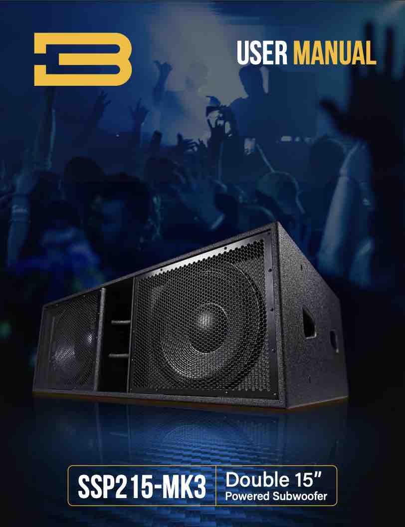 BASSBOSS SSP215 MK3 Manual PDF
